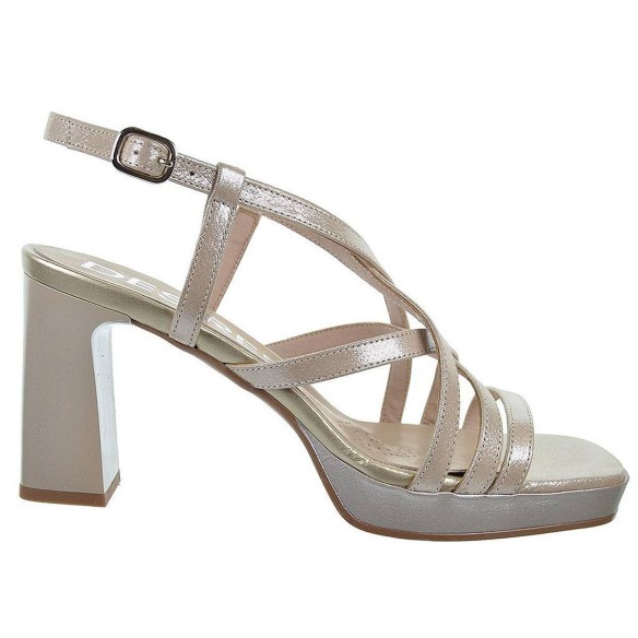 Judit4 Derireé Sandalia Piel Plataforma y Tacón Ancho Mujer Desiree Shoes - 1