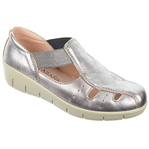 17118 Laura Azaña Zapato Piel Confort con Cuña para Mujer Laura Azaña Shoes - 1 2