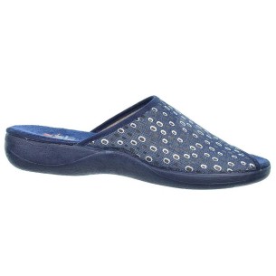 30182 Cmconfort Zapatilla textil destalonada con puntera abierta, plantilla textil acolchada. Piso de goma antideslizante. 2