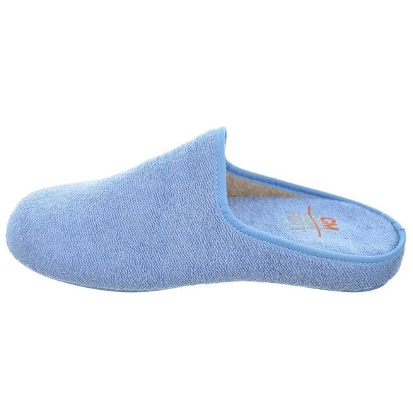 Cmconfort Zapatilla rizo destalonada. Plantilla acolchada. Piso de goma antideslizante. para casa por su comodidad al caminar.