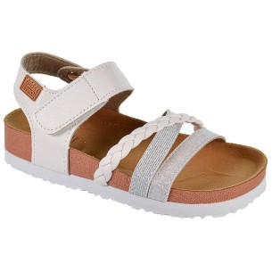 65201 Afua Gioseppo Sandalia sintético, tiras en pala y glitter, cierre en pulsera con velcro. Plantilla resistente al agua. 2