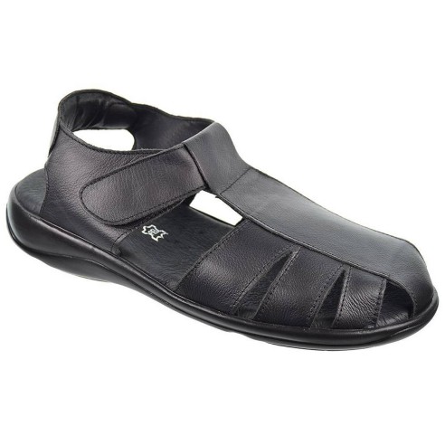 933 Duendy Sandalia piel con cierre en velcro. Plantilla acolchada en piel y suela ligera y flexible.  Para pies delicados.