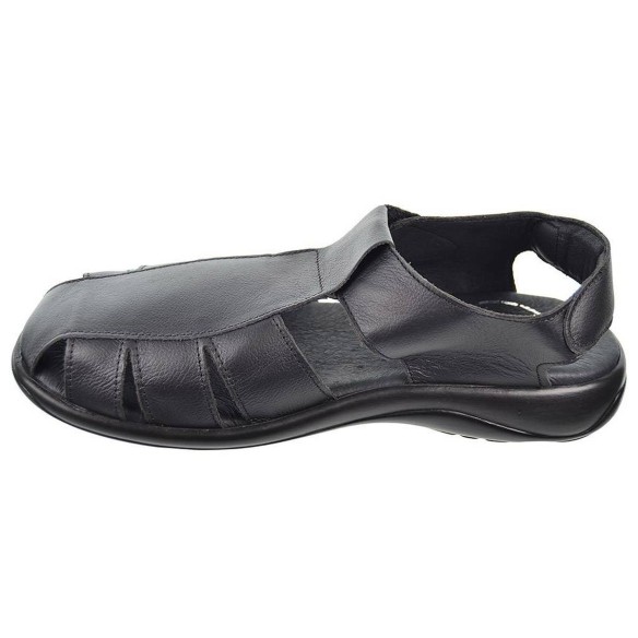 933 Duendy Sandalia piel con cierre en velcro. Plantilla acolchada en piel y suela ligera y flexible.  Para pies delicados.