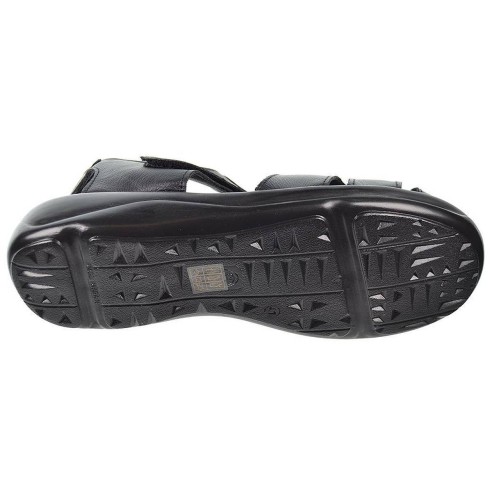 933 Duendy Sandalia piel con cierre en velcro. Plantilla acolchada en piel y suela ligera y flexible.  Para pies delicados.