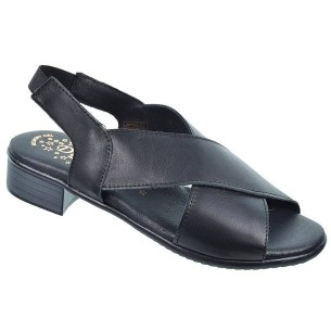 3522 Duendy Sandalia piel con plantilla acolchada en piel. Hebilla en talón. Piso goma con tacón de 3cm, Para pies delicados. 2