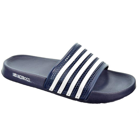 Slide Nicoboco Chancla Playa con pala de goma perforada. Suela de caucho muy ligera y flexible. Ideales para playa o piscina.