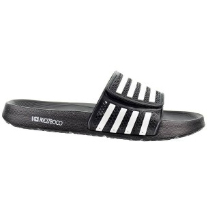 Good Nicoboco Chancla Playa y piscina Zueco con pala de goma perforada y con velcro . Suela de caucho muy ligera y flexible.