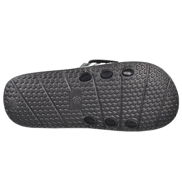 Good Nicoboco Chancla Playa y piscina Zueco con pala de goma perforada y con velcro . Suela de caucho muy ligera y flexible.