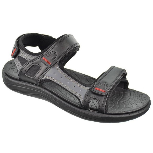 Zipi Nicoboco Sandalia californiana en textil y sintético, Velcro ajustable Suela y planta de muy ligera y flexible. Para Verano