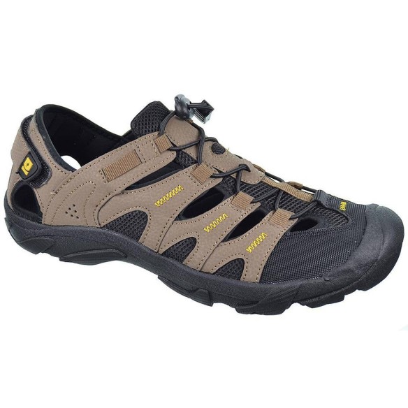 Kunan Nicoboco Sandalia trekking sintético forro y plantilla textil transpirable. Cordones elásticos y velcro. Antideslizante