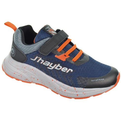 Rifasa J'hayber Deportivo Sintético y textil. Forro y plantilla extraíble acolchada. Cordones elásticos y velcro. Antideslizante