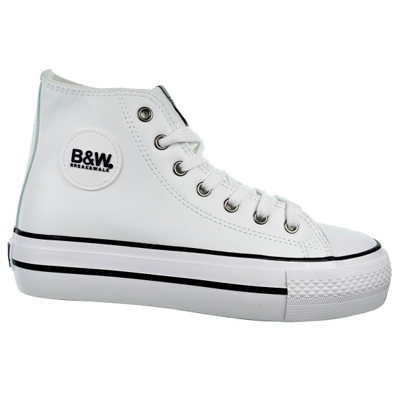 527060 B&W Zapatilla Bota Zapatilla de caña alta. En sintético, forro y plantilla textil. cordones. puntera goma. Antideslizante