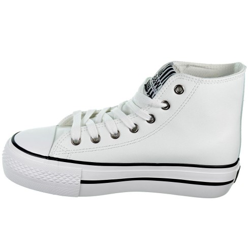 527060 B&W Zapatilla Bota Zapatilla de caña alta. En sintético, forro y plantilla textil. cordones. puntera goma. Antideslizante