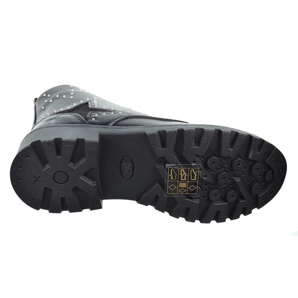 2418 Crecendo Bota  sintética. Remaches en el lateral, forro y plantilla textil acolchado. cremallera y cordones. antideslizante