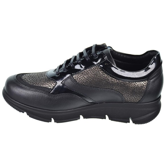 54060 Baerchi Zapato Piel, forro textil acolchado. Plantilla extraíble. Cordones y cremallera. cuña plataforma. Pies delicados