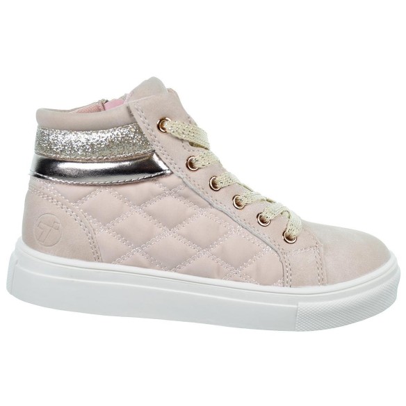 2416 Crecendo Botín. Collarín, forro y plantilla textil acolchado. Cierre en cordones y cremallera interior. antideslizante.