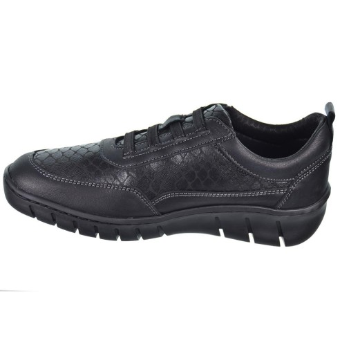 60607 Baerchi Zapato Confort Piel estilo casual. acolchado, transpirable. Cordones. Antideslizante. Flexible Fabricado en España