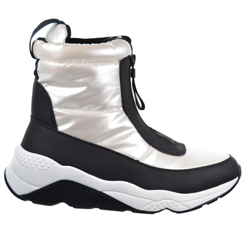 25031 DNG Botín en sintético y textil acolchado con cremallera, forrado y plantilla en textil acolchado. Suela en poliuretano.