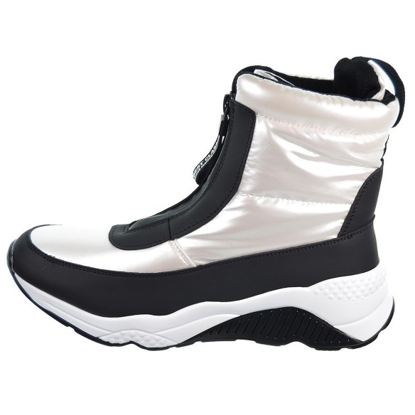 25031 DNG Botín en sintético y textil acolchado con cremallera, forrado y plantilla en textil acolchado. Suela en poliuretano.