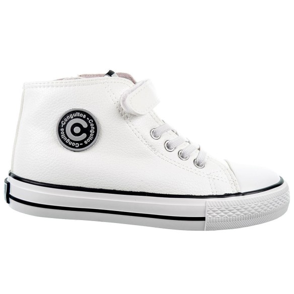 283007 Conguitos Zapatilla Bota sintético Cierre en cordones y cremallera interior. Plantilla textil acolchada. antideslizante