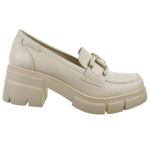 171342 Refresh Zapato Mocasín sintético vegano. Adorno metalizado Forro textil.  plantilla acolchada. antideslizante tacón ancho