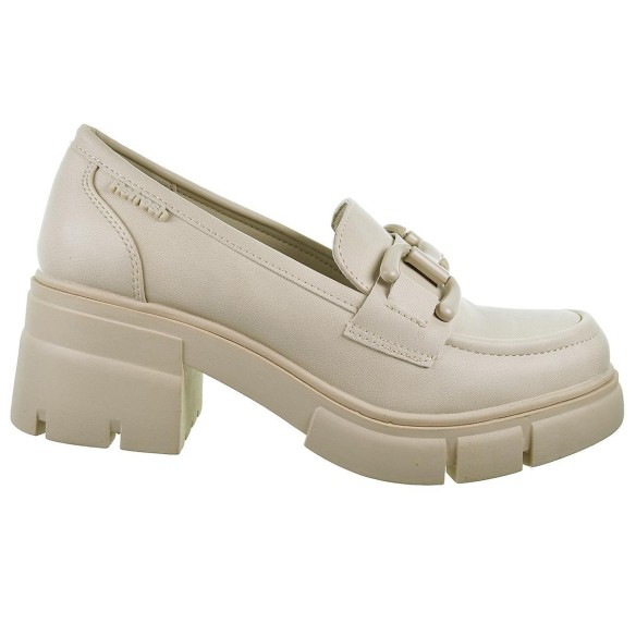 171342 Refresh Zapato Mocasín sintético vegano. Adorno metalizado Forro textil.  plantilla acolchada. antideslizante tacón ancho