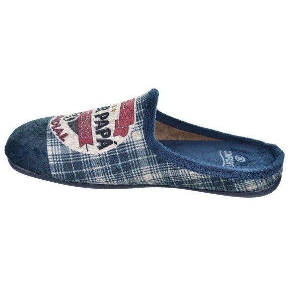 30576 Cmconfort Zapatilla de Casa destalonada en textil. suave, plantilla acolchada extraíble. antideslizante,