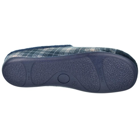 30576 Cmconfort Zapatilla de Casa destalonada en textil. suave, plantilla acolchada extraíble. antideslizante,