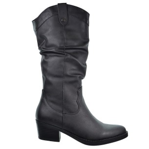 171412 Refresh Botín Cowboy en sintético vegano. Forro textil, con cremallera. Tacón ancho de 5cm de alto y suela antideslizante 2