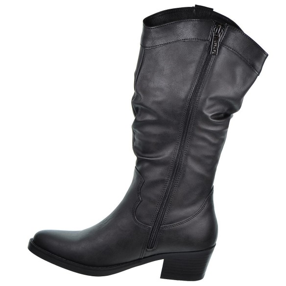 171412 Refresh Botín Cowboy Textil Tacón Ancho Mujer Refresh - 6