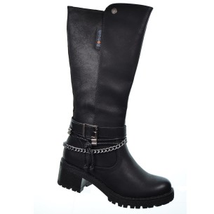 170185 Refresh Bota sintético, forro en textil. Cierre con cremallera interior y detalle con correa y cadena. antideslizante. 2