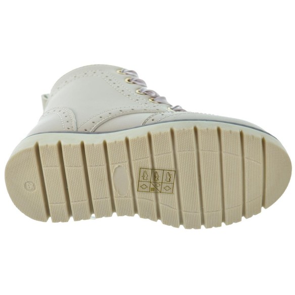 113023 Conguitos Botín sintético. Forro y plantilla textil acolchado. cremallera y cordones . Piso de goma antideslizante.