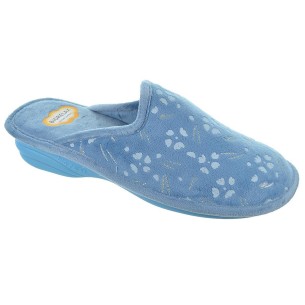 1831 Biorelax Zapatilla de Casa destalonada en textil. Transpirable. Piso de cuña en antideslizante, muy flexible pies delicados 2