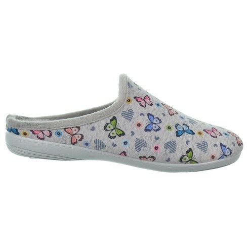 13234 Biorelax Zapatilla de Casa destalonada en textil. suave plantilla extraíble acolchada confort. Antideslizante