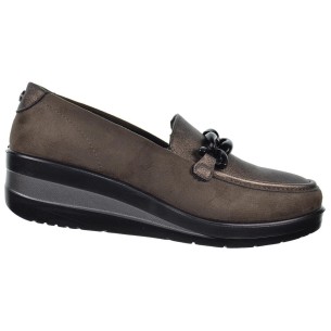 25332 Amarpies Zapato Confort en sintético y textil. Plantilla acolchada confort extraíble. Suela de caucho con cuña de 5cm. 2