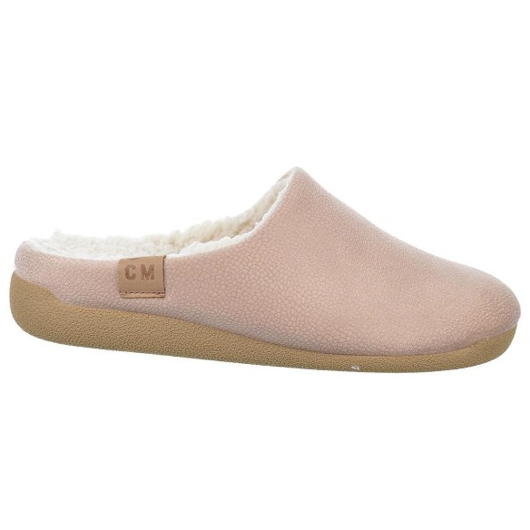 30533 Cmconfort Zapatilla estar por casa. Destalonada textil suave, interior en borreguillo plantilla extraíble. antideslizante.