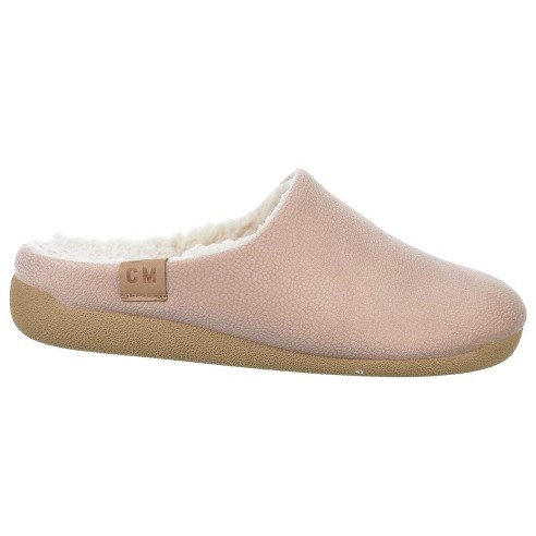 30533 Cmconfort Zapatilla estar por casa. Destalonada textil suave, interior en borreguillo plantilla extraíble. antideslizante.