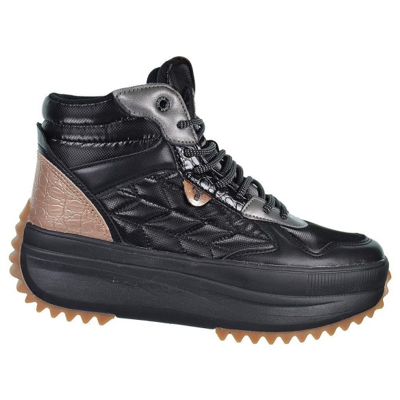 Solaise Yumas Botín Botín en microfibra y nylón, forro en textil y plantilla confort látex . Cierre en cordones