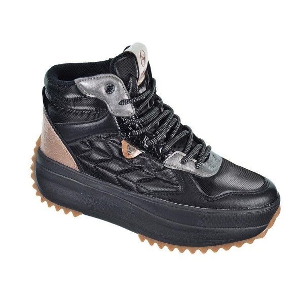 Solaise Yumas Botín Botín en microfibra y nylón, forro en textil y plantilla confort látex . Cierre en cordones