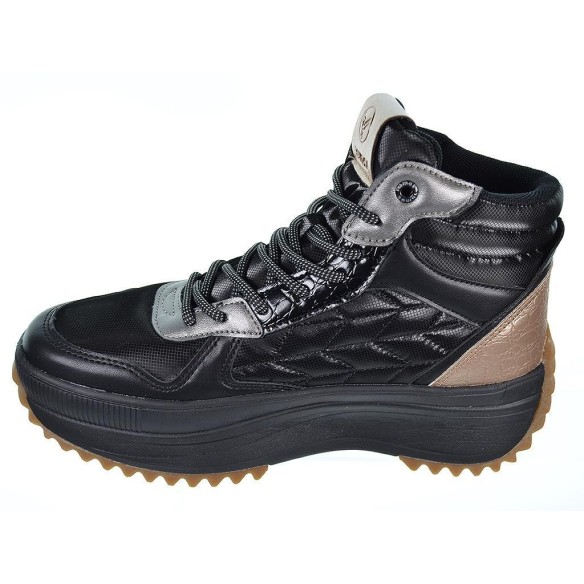 Solaise Yumas Botín Botín en microfibra y nylón, forro en textil y plantilla confort látex . Cierre en cordones