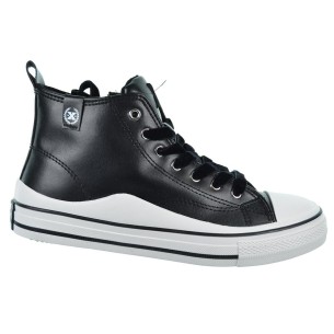 150644 Xti Kids Zapatilla Bota sintética. Cremallera y cordones, forro textil y plantilla acolchada. Puntera goma antideslizante