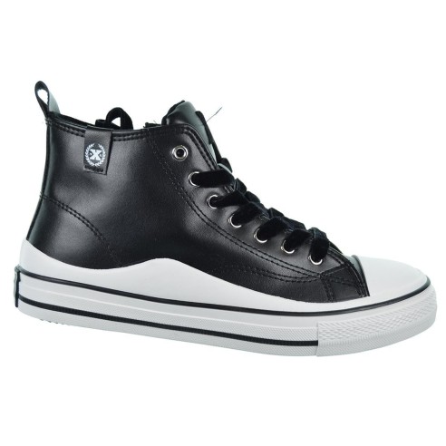 150644 Xti Kids Zapatilla Bota sintética. Cremallera y cordones, forro textil y plantilla acolchada. Puntera goma antideslizante