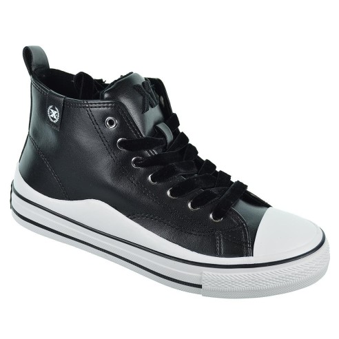 150644 Xti Kids Zapatilla Bota sintética. Cremallera y cordones, forro textil y plantilla acolchada. Puntera goma antideslizante