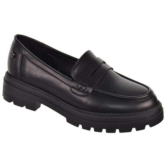 150639  Xti Kids Zapato Mocasín charol sintético. forro textil y detalle con antifaz. Suela de goma desdentada antideslizante.