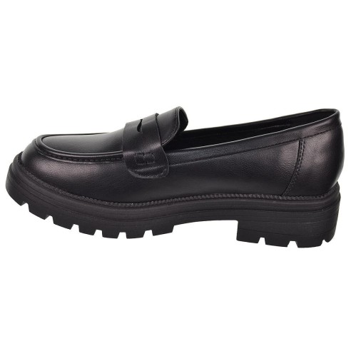 150639  Xti Kids Zapato Mocasín charol sintético. forro textil y detalle con antifaz. Suela de goma desdentada antideslizante.