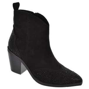 25232 D´Angela Botín en ante sintético. Forro y plantilla en textil acolchado, cremallera .  antideslizante y tacón de 7cm 2