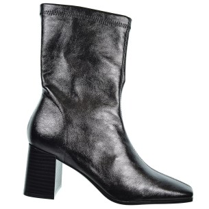 25242 D´Angela Botín Licra en sintético metalizado. con licra, forro textil cremallera interior. tacón ancho de 7cm de altura.