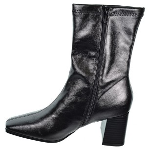 25242 D´Angela Botín Licra en sintético metalizado. con licra, forro textil cremallera interior. tacón ancho de 7cm de altura. 2