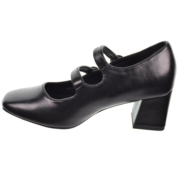 25292 D´Angela Zapato sintético. Con doble correa  y plantilla acolchada. Suela de goma con tacón ancho de 6cm de altura.