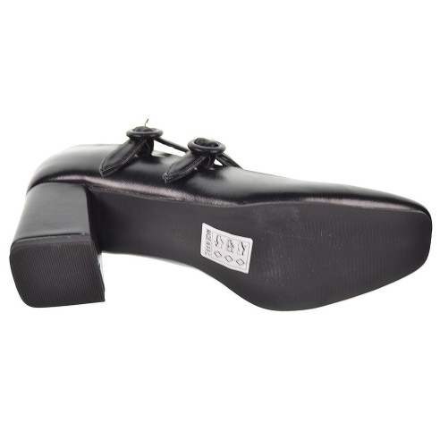 25292 D´Angela Zapato sintético. Con doble correa  y plantilla acolchada. Suela de goma con tacón ancho de 6cm de altura.